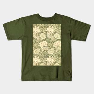 Chrysanthemum by William Morris Kids T-Shirt